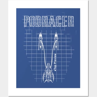 Podracer blueprint Posters and Art